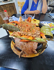 Molcajete Mixto, still bubbling